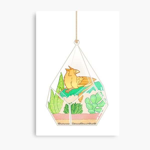 Gryphon Terrarium Metal Print