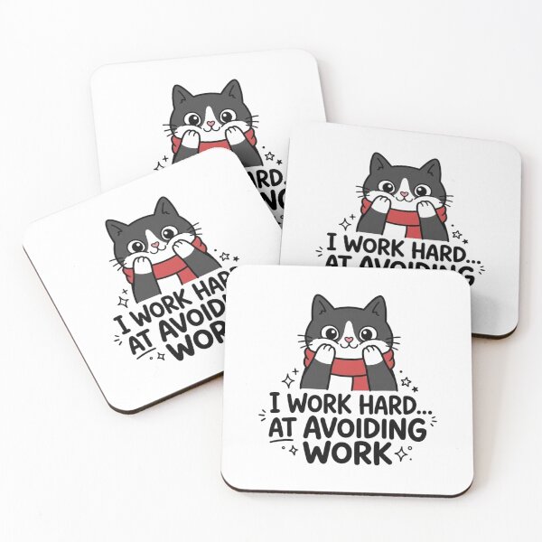 Item preview, Work Avoiding Procrastination Cat designed and sold by PrintforDesign.