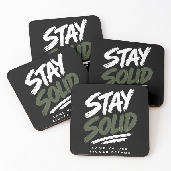 Item preview, Stay Solid Stay Gold Motivational Quote Bigger Dreams designed and sold by Aurevella.