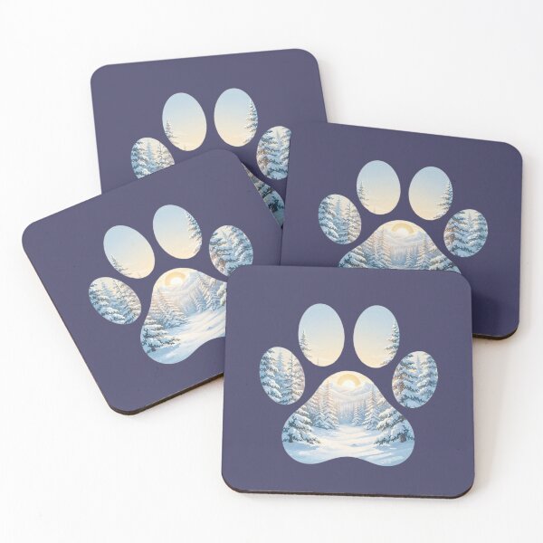 Item preview, Winter Wonderland Adventures: Snowy Forest and Winter Footprint designed and sold by Goodthingstree.