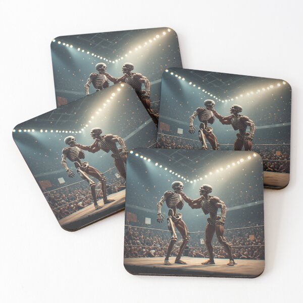 Item preview, Bodybuilder Skeletons Wrestling designed and sold by AWADHESH  CHAURASIA.