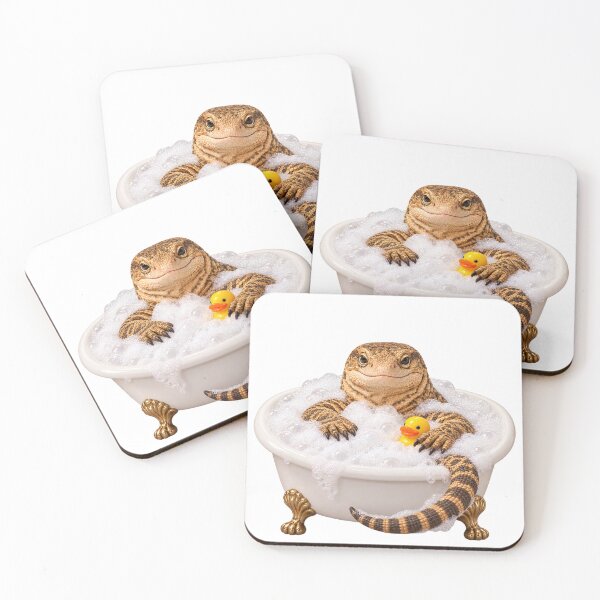 Item preview, Pampered Savannah Monitor Bathtub designed and sold by Sillytoe.