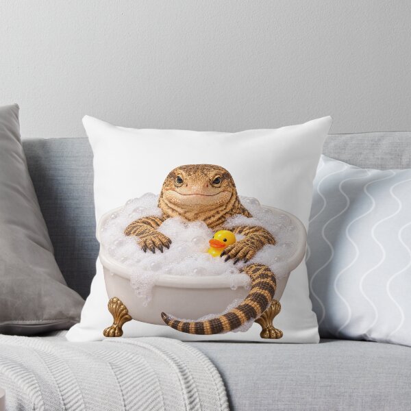 Item preview, Pampered Savannah Monitor Bathtub designed and sold by Sillytoe.