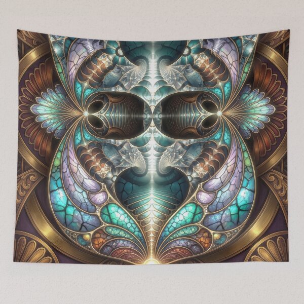 Item preview, Ornate Art Deco Steampunk Fractal Mandala designed and sold by Frackxion.