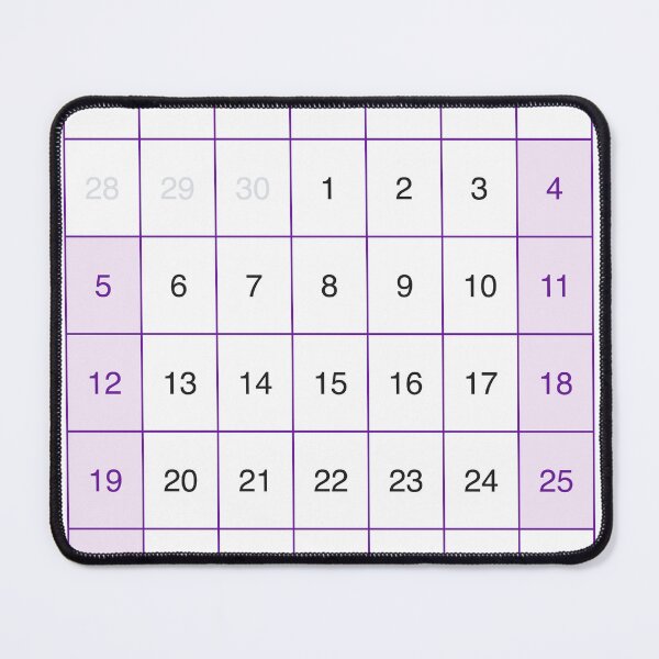Item preview, December 2027 Modern Swiss Grid Monthly Calendar Poster designed and sold by IuriiVlasenko.