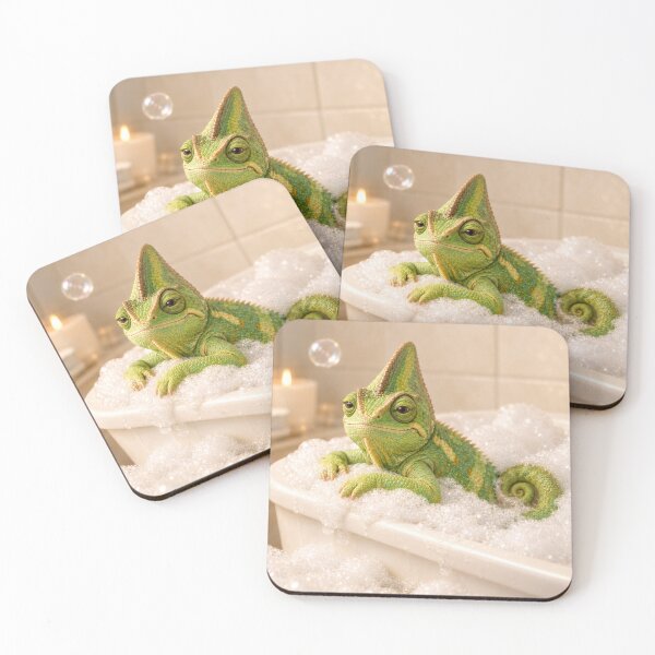Item preview, Mellow Veiled Chameleon Bubble Bath designed and sold by Sillytoe.