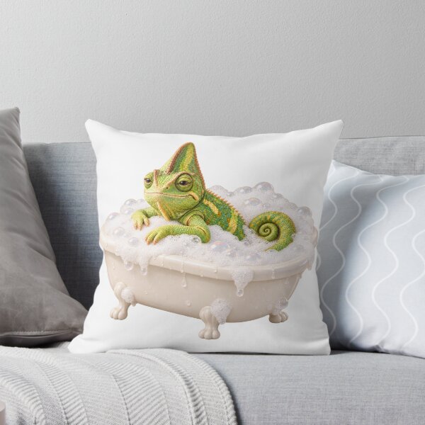 Item preview, Cozy Veiled Chameleon Bathtub designed and sold by Sillytoe.