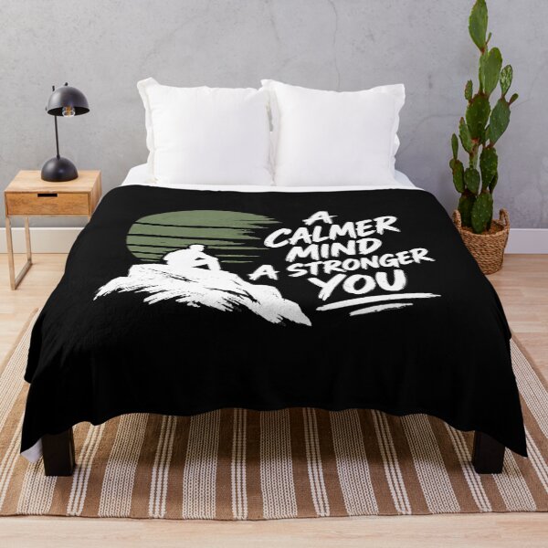 Item preview, A Calmer Mind A Stronger You Mindfulness Motivational Quote designed and sold by Aurevella.