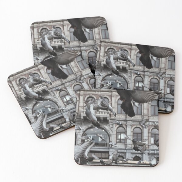 Item preview, Pigeons on the Dam Square – Amsterdam, hustle and bustle, and city life designed and sold by Elianne Turennout.