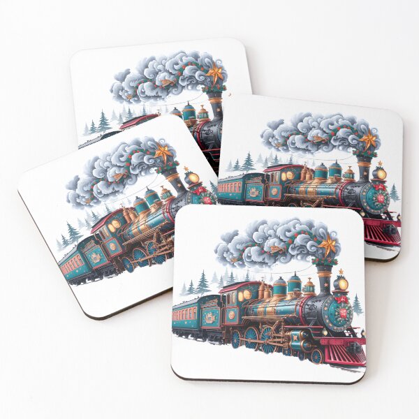 Item preview, Magical Christmas Steam Train designed and sold by Pattern Arbor .
