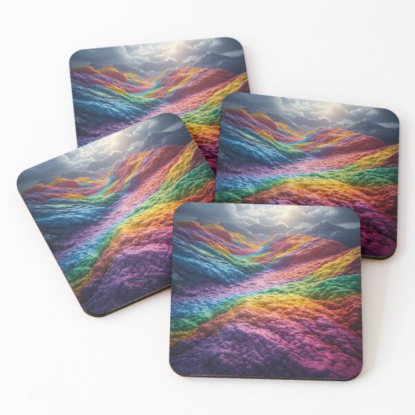 Item preview, Colorful rainbow mountain landscape designed and sold by AWADHESH  CHAURASIA.