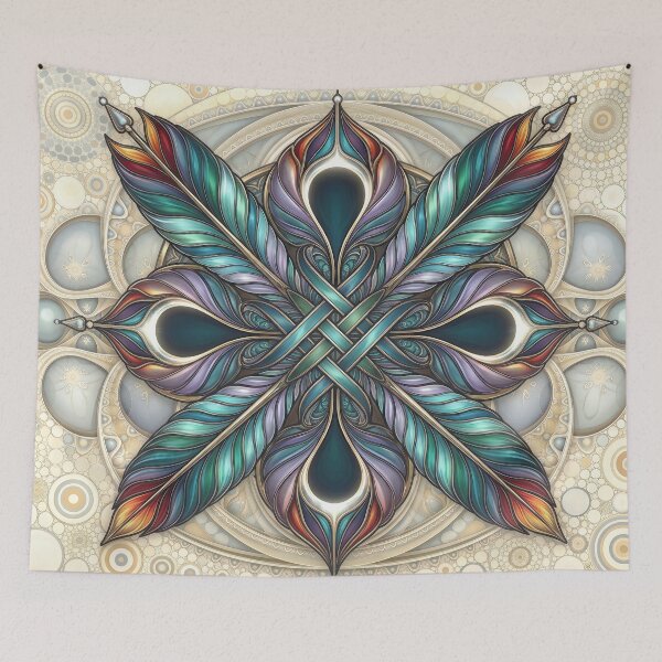 Item preview, Intricate Feather Mandala Celtic Knot designed and sold by Frackxion.