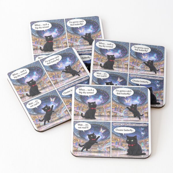 Item preview, When a Black Cat Chases a Screen Butterfly! ?? (Episode 5)    designed and sold by PetalsPaws.