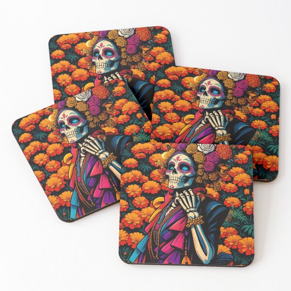 Item preview, La Catrina surrounded by cempasúchil designed and sold by BlueBerry45.