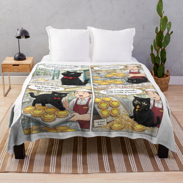Item preview, When a Black Cat Takes the Egg Tart Challenge! ?? (Episode 2) designed and sold by PetalsPaws.