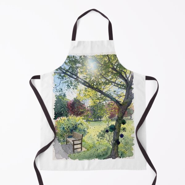 Item preview, Calm Park Bench under Dappled Light designed and sold by Astute-Artio-Photography.