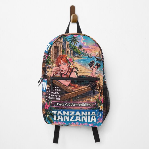 Item preview, Zanzibar, Tanzania — The Red-Haired Witch of the Turquoise Shores. designed and sold by DibujandoPorfa.