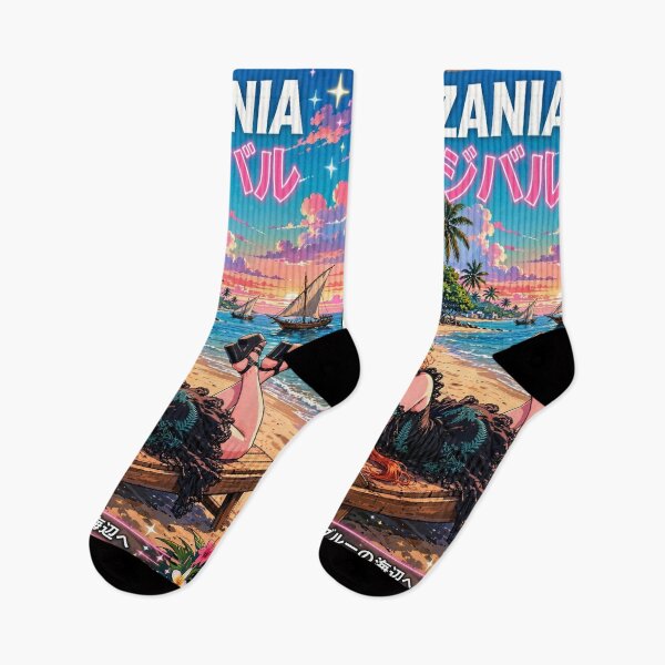 Item preview, Zanzibar, Tanzania — The Red-Haired Witch of the Turquoise Shores. designed and sold by DibujandoPorfa.
