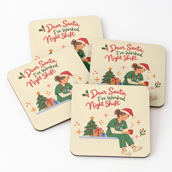 Item preview, Dear Santa I've Worked Night Shift – Funny Nurse Christmas Gift designed and sold by Islabonita..
