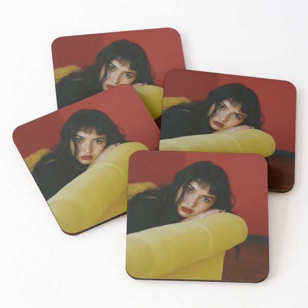 Item preview, Woman on Yellow Couch Against Red Wall- Retro Color Block Art designed and sold by ConcreteCandy.