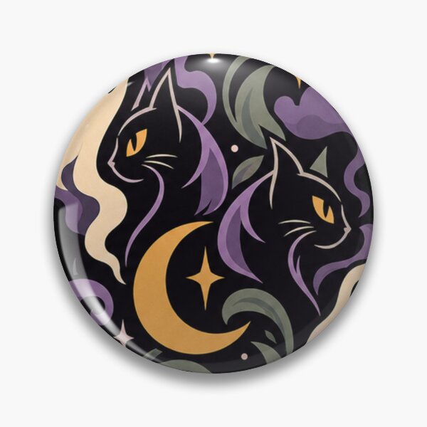 Item preview, Spooky Gemini Zodiac – Gothic Cats,Ghosts & Celestial Halloween Art designed and sold by P.L.U.T.O.