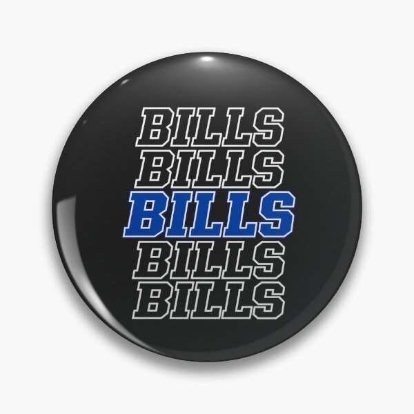 Item preview, Bills Stacked Distressed Blue White Repeating Text Team Pride designed and sold by Pliable.