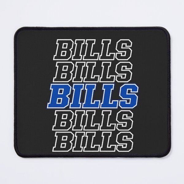 Item preview, Bills Stacked Distressed Blue White Repeating Text Team Pride designed and sold by Pliable.