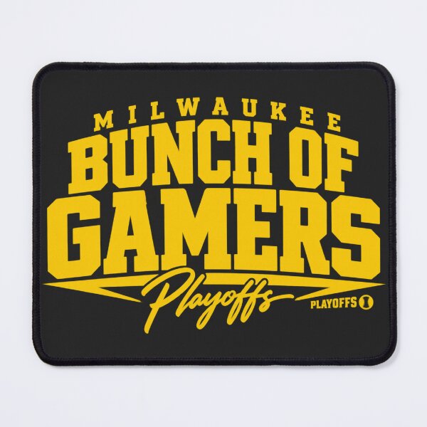 Item preview, Milwaukee Bunch of Gamers Playoffs Distressed Yellow Bold Lettering designed and sold by Pliable.
