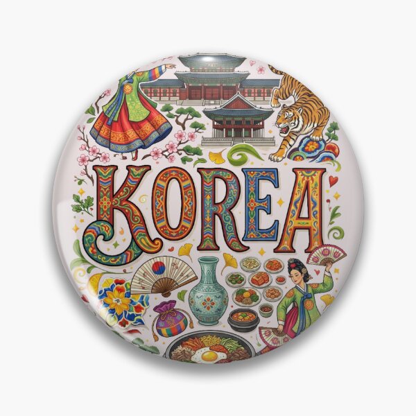 Item preview, Korea Travel Retro Poster T-Shirt - Vintage Korean Culture Art designed and sold by La Loca.