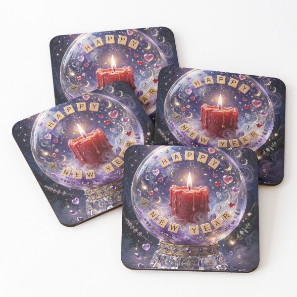 Item preview, Magical New Year Candle Crystal Ball Fun Gypsy New Year designed and sold by Stephanie Laird.