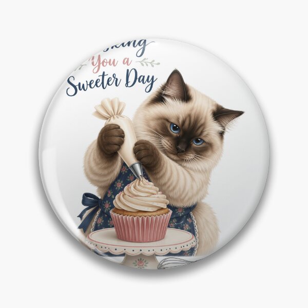 Item preview, Ragdoll Cupcake Baker – Whisking You a Sweeter Day designed and sold by PurrBloom Studio.