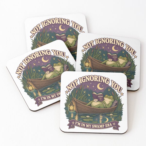 Item preview, Not Ignoring You I'm In My Swamp Era Frog - Cozy Cottagecore Art designed and sold by Driesman.