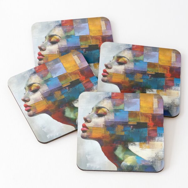 Item preview, Fragmented Geometric Portrait- Bold Graphic Color Art designed and sold by ConcreteCandy.