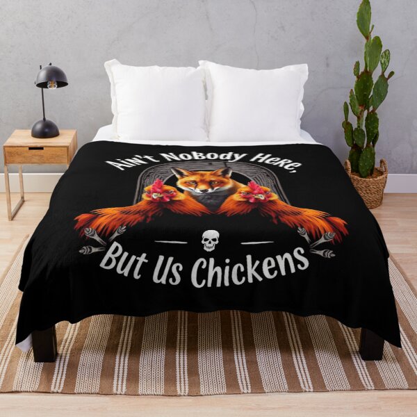 Item preview, Ain't Nobody Here But Us Chickens - Funny Fox Graphic designed and sold by ERODED SELF.