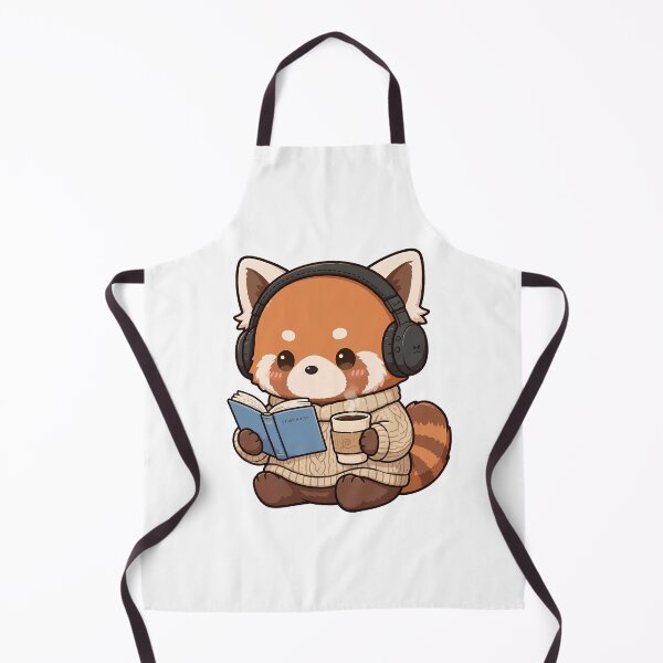 Item preview, Cute Red Panda Lofi Study Headphones Book designed and sold by Cyber Gold Studio.