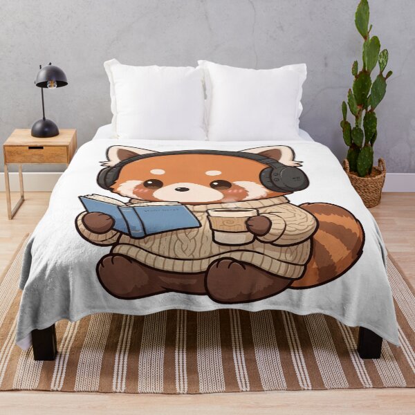 Item preview, Cute Red Panda Lofi Study Headphones Book designed and sold by Cyber Gold Studio.