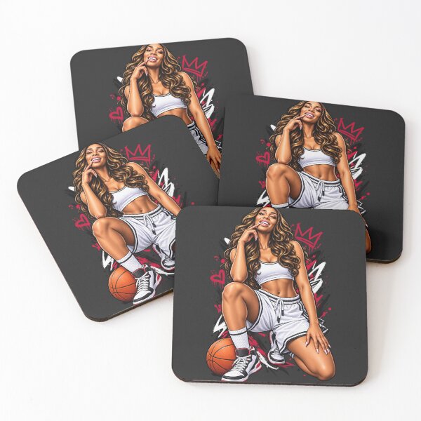 Item preview, Angel Reese Sitting Crop Top Basketball Crown Graffiti Style designed and sold by Pliable.