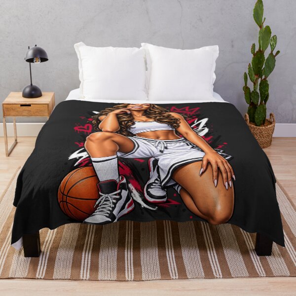 Item preview, Angel Reese Sitting Crop Top Basketball Crown Graffiti Style designed and sold by Pliable.