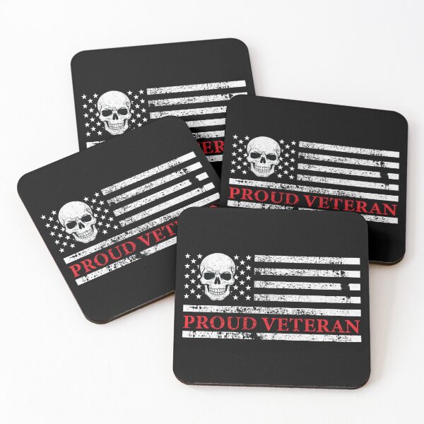 Item preview, Proud Veteran - American Flag Skull Veterans Day designed and sold by Marshallamoakohene.