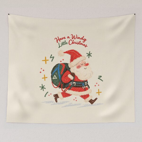 Item preview, Have a Windy Little Christmas – Funny Kitesurfing Holiday Gift designed and sold by Islabonita..