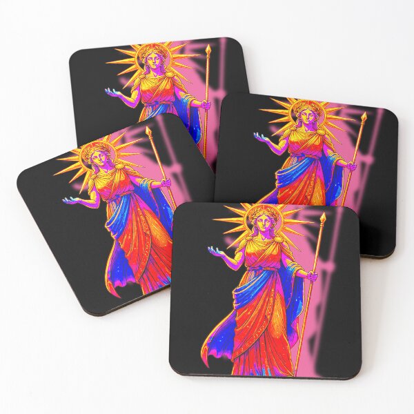Item preview, Vaporwave Neon Goddess - Glowing Antiquity Statue Aesthetic Entities® designed and sold by A E S T H E T A T A G.