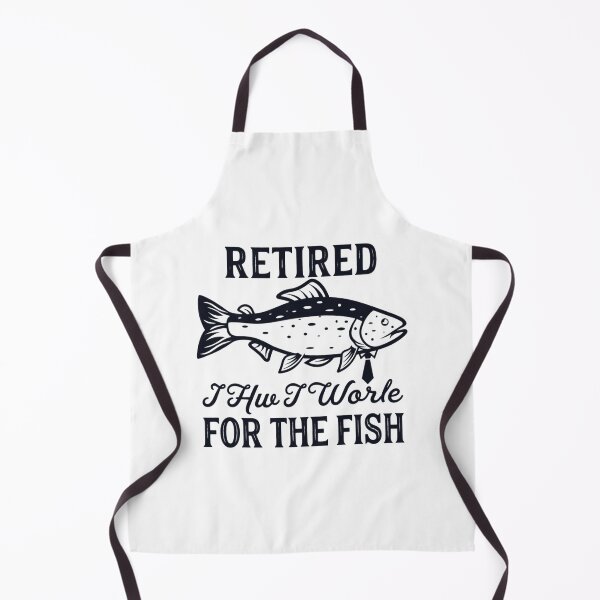 Item preview, Retired: Now I Work for the Fish, Funny Fishing designed and sold by CloudyPress.