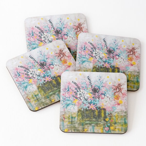 Item preview, A Basket of Bright Colorful Flowers designed and sold by DM820CozyVibe.