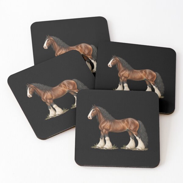 Item preview, Clydesdale Horse Rustic Full Body Portrait designed and sold by AMICO77.