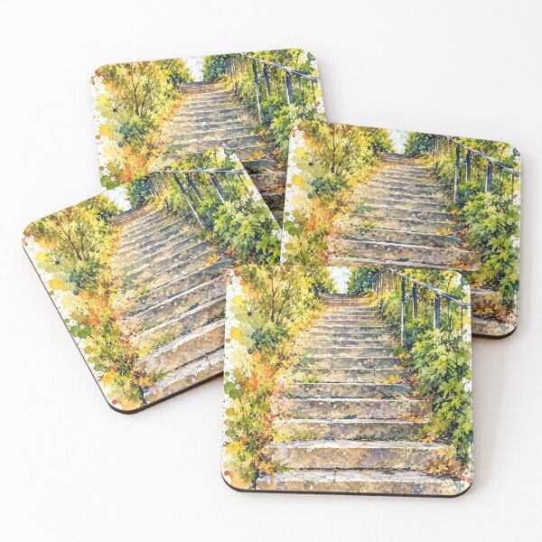 Item preview, Stairway to the Light Watercolour designed and sold by Astute-Artio-Photography.