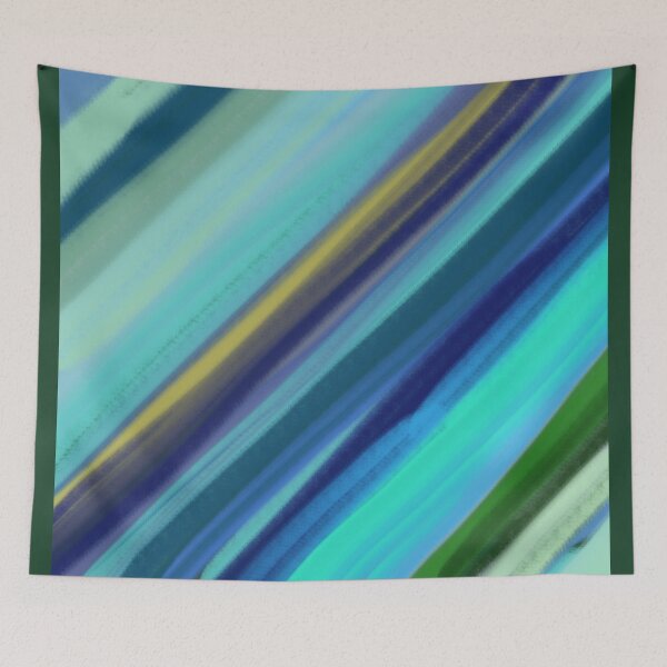 Item preview, Deep Sea Ocean Blue Stripes  designed and sold by PatternShow.