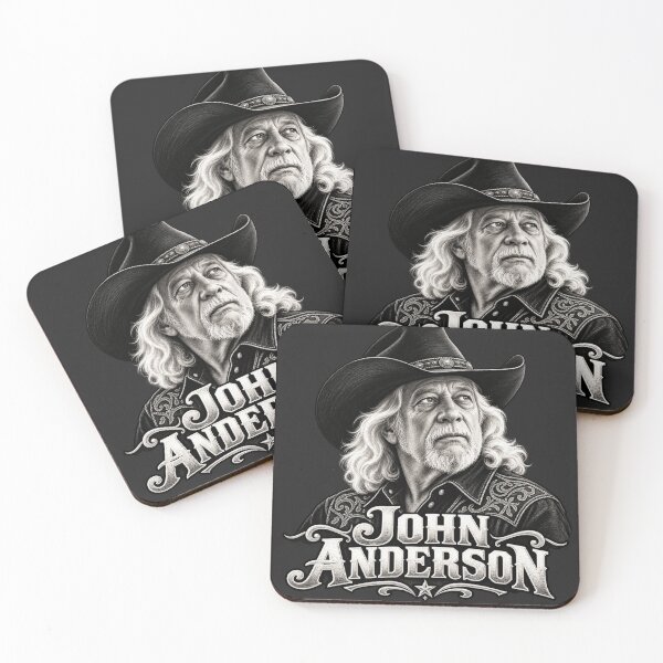 Item preview, John Anderson Close Up Portrait Cowboy Hat Classic Country Icon designed and sold by Pliable.
