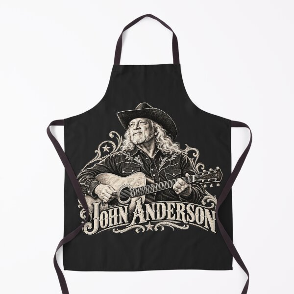 Item preview, John Anderson Black White Acoustic Guitar Portrait Classic Legend designed and sold by Pliable.