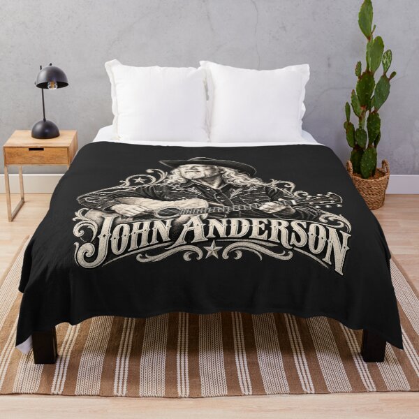 Item preview, John Anderson Black White Acoustic Guitar Portrait Classic Legend designed and sold by Pliable.