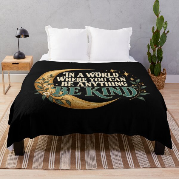 Item preview, Be Kind Celestial Moon Quote Lettering designed and sold by AMICO77.